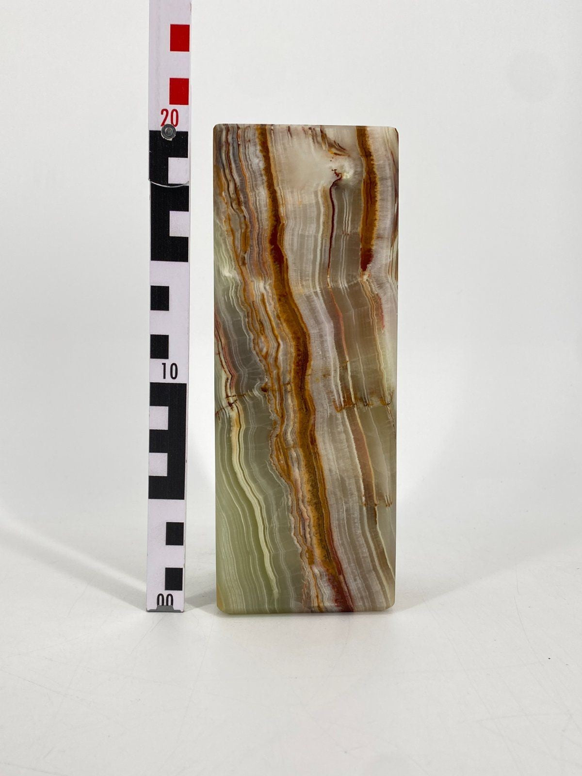 * BLOCKVASE ONYX MARMOR VASE QUADRATISCH STEIN VINTAGE 70ER