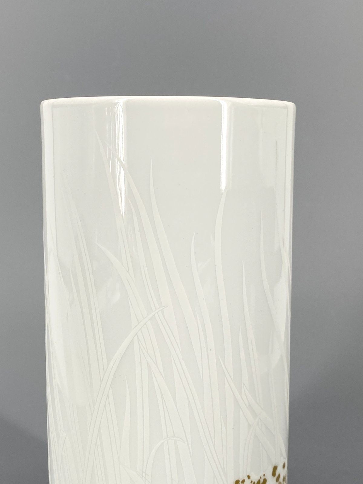 * ROSENTHAL PORZELLAN VASE WEIß GOLD GRÄSER MÜLLER BEHRENDT OVP