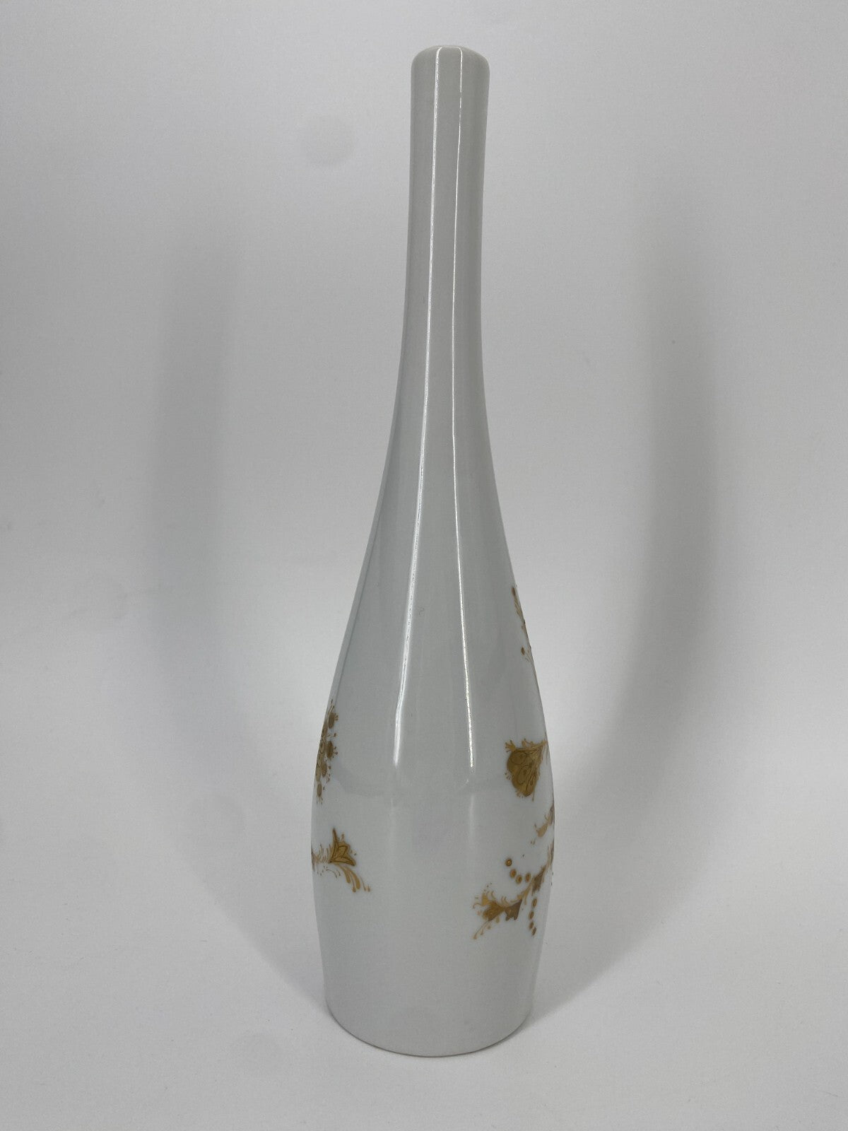 * VASE ROSENTHAL STUDIO LINIE QUATRE COULEURS BJÖRN WIINBLAD WEIß GOLD 27CM