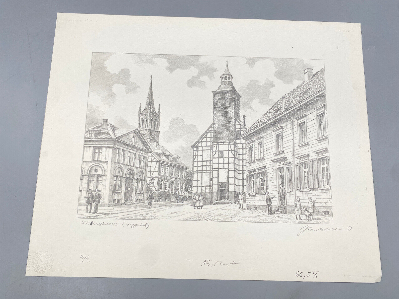 HEINZ WEHLISCH BERLINER KÜNSTLER 4X ZEICHNUNGEN WUPPERTAL ORIGINAL HANDSIGNIERT