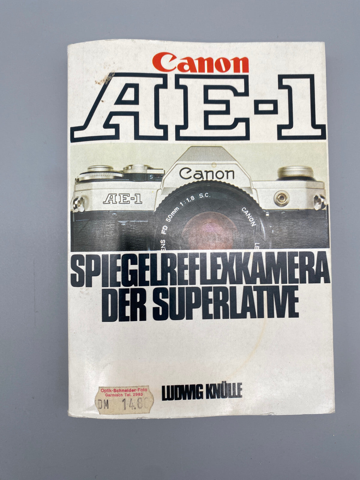CANON AE-1 VINTAGE SPIEGELREFLEXKAMERA BEDIENUNGSANLEITUNG HANDBUCH RATGEBER TIP