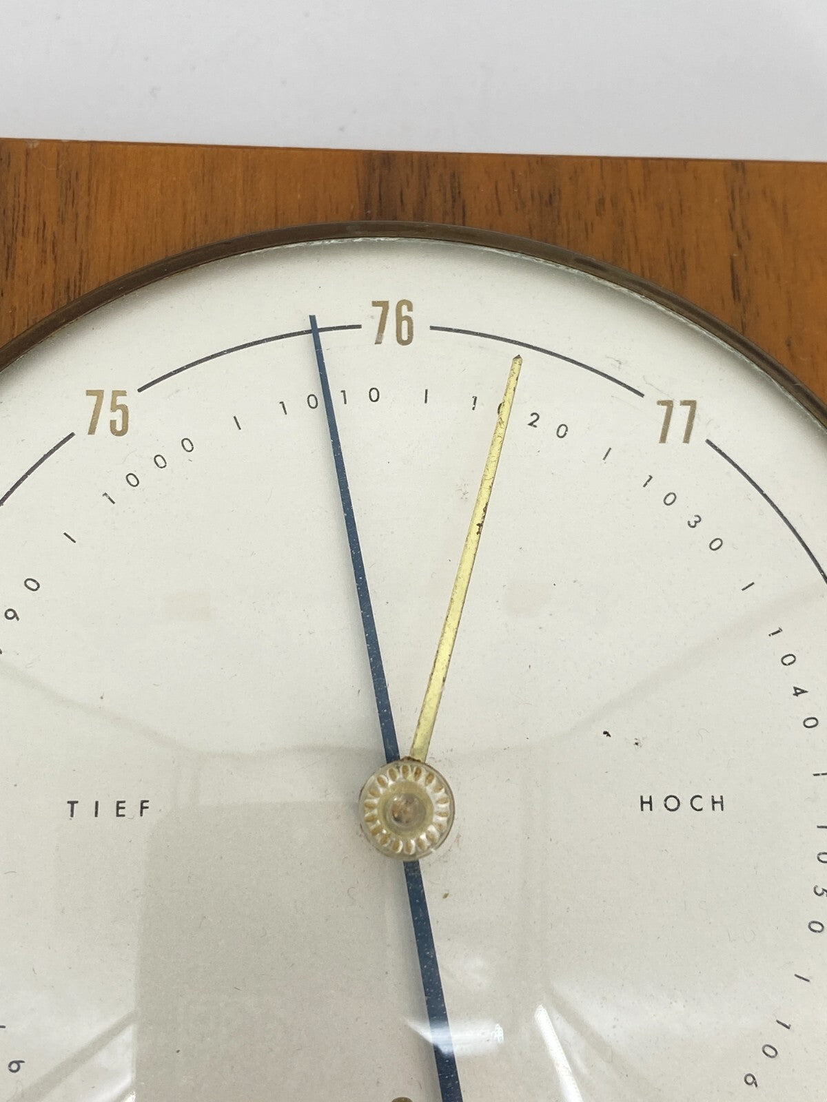 * WETTERSTATION MOCO BAROMETER THERMOMETER HOLZ VINTAGE