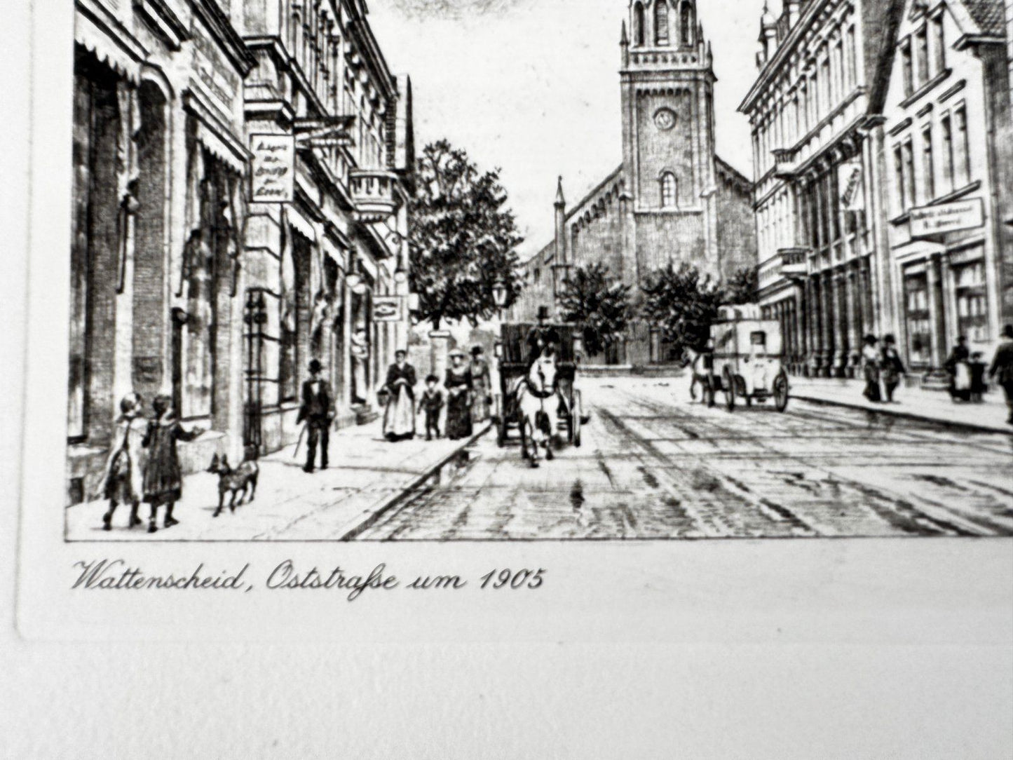 * HEINZ WEHLISCH ORIGINAL RADIERUNG WATTENSCHEID OSTSTRAßE 1905