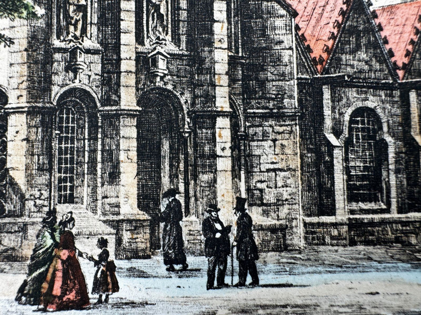 * HEINZ WEHLISCH RADIERUNG DOM ZU HILDESHEIM UM 1860 ANSICHT