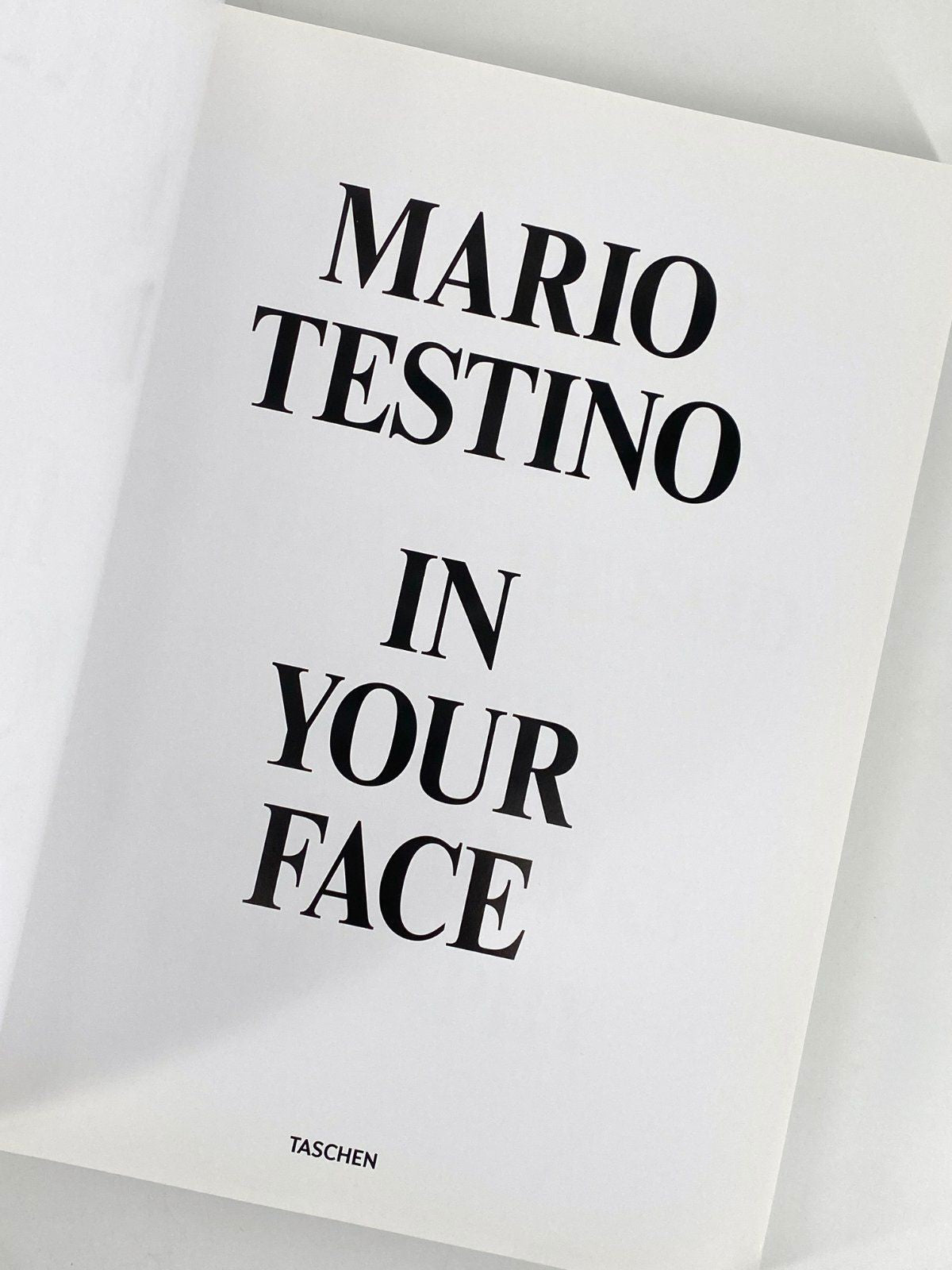 *BUCH MARIO TESTINO IN YOUR FACE TASCHEN 2012/2015 FOTOBAND
