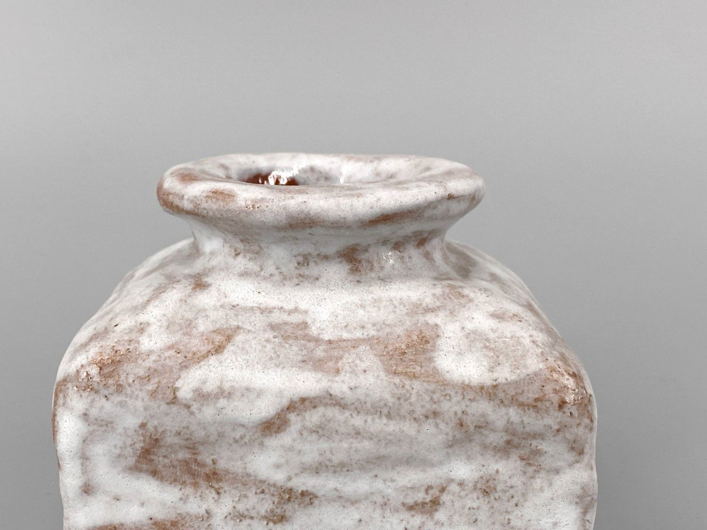* STUDIOKERAMIK VASE FAT LAVA LAUFGLASUR SIGNIERT POTTERY 70er