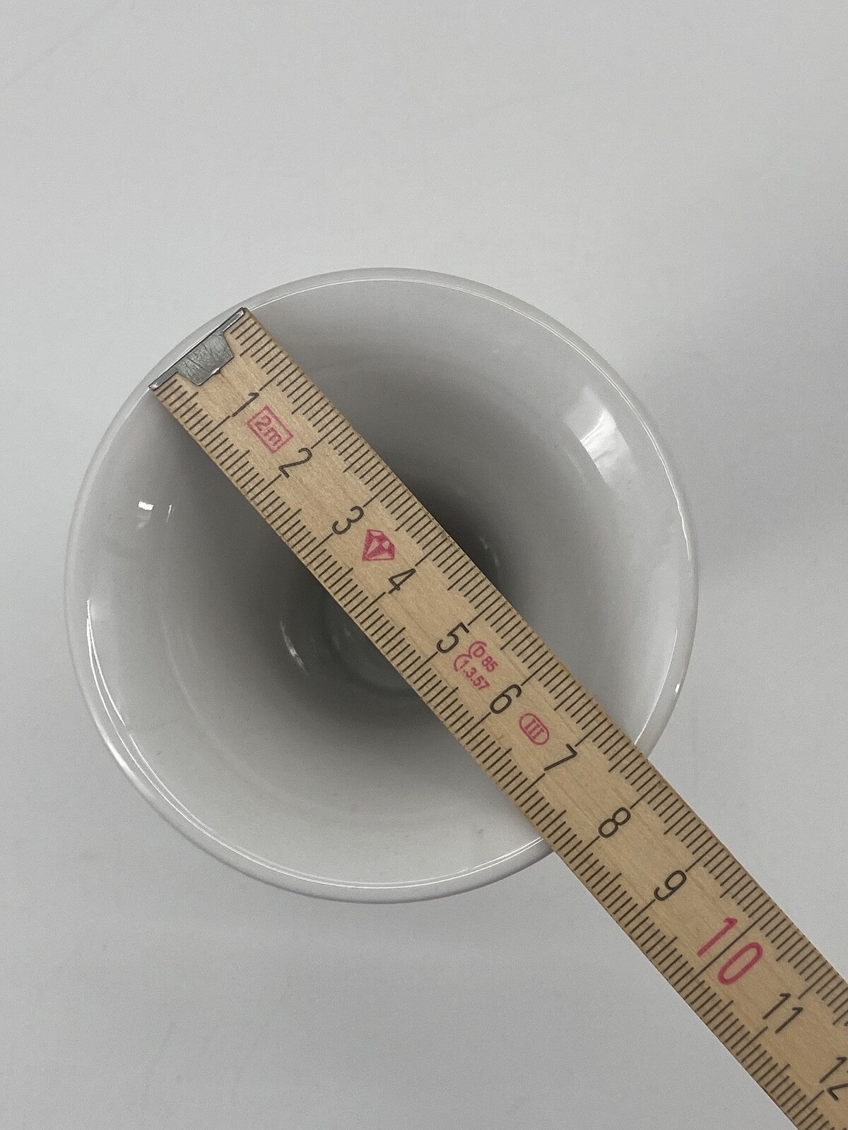 * 1v2 KPM VASE WEISS PORZELLAN KARL FRIEDRICH SCHINKEL TROMPETENFORM 12,5 CM