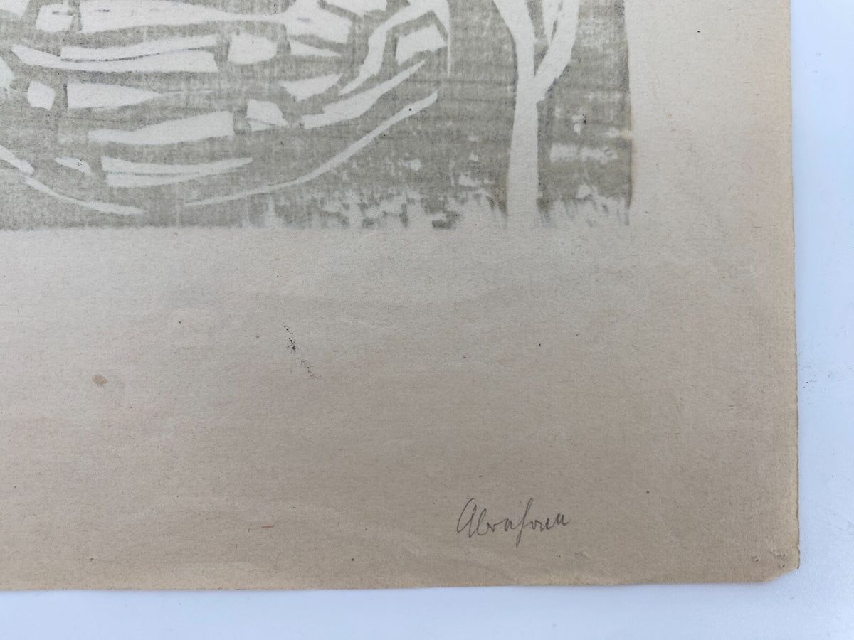 * WERNER GÖRITZ HOLZSCHNITT ABRAHAM PROPHET BIBEL SIGNIERT 1952 ORIGINAL