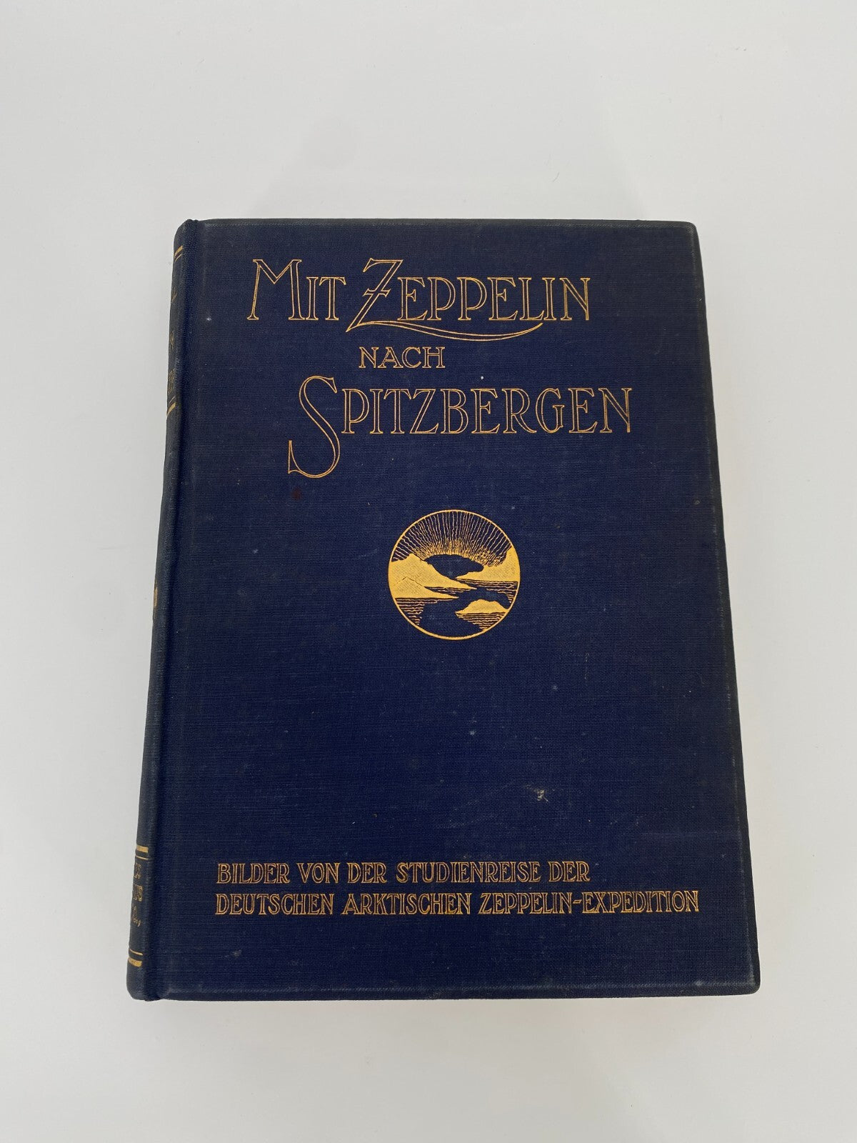 *MIT DEM ZEPPELIN NACH SPITZBERGEN ALTES BUCH 1911 INKLUSIVE FARBFOTOS UND KARTE