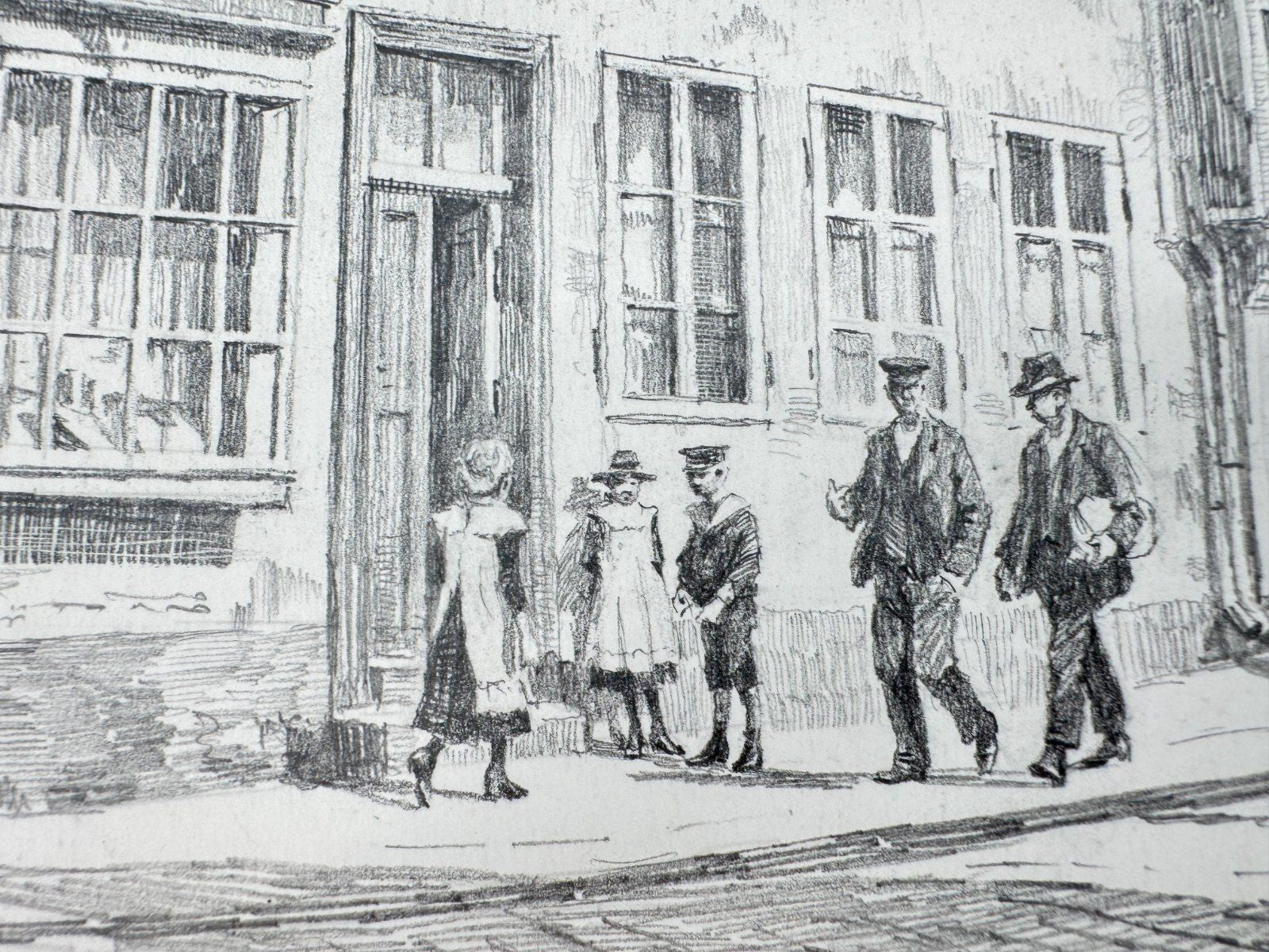 * HEINZ WEHLISCH ZEICHNUNG ITZEHOE SANDBERG UM 1912 ANSICHT