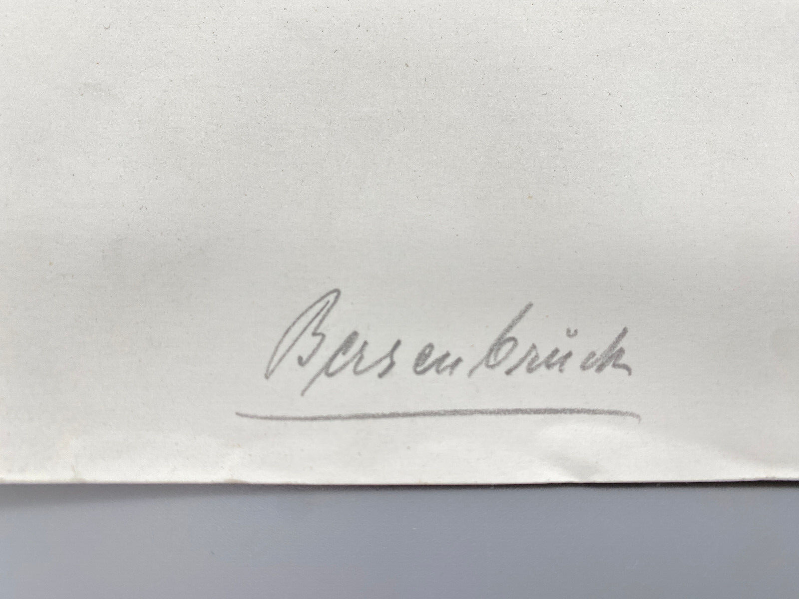 DEUTSCHER KÜNSTLER HEINZ WEHLISCH ZEICHNUNG BERSENBRÜCK SPARKASSE HANDSIGNIERT