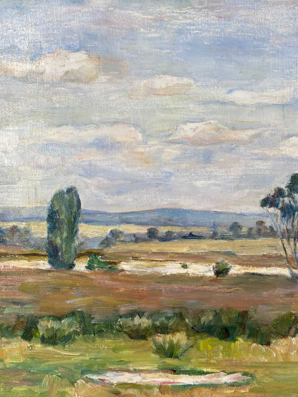 * ÖLGEMÄLDE LANDSCHAFT M. HEYDEN SIGNIERT 1950 50ER GERAHMT VINTAGE
