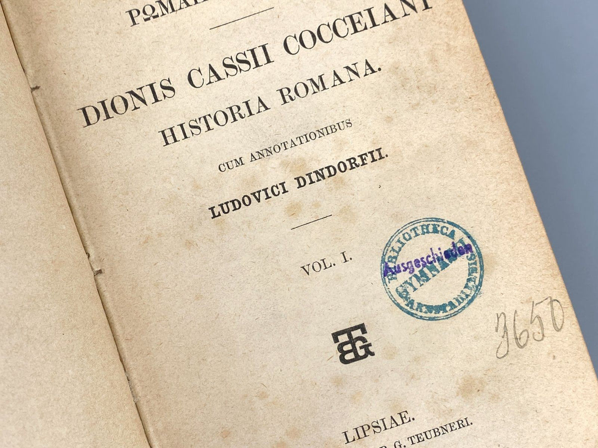 *BUCH LUDOVICI DINDORFII DIONIS CASSII COCCEIANI HISTORIA ROMANA