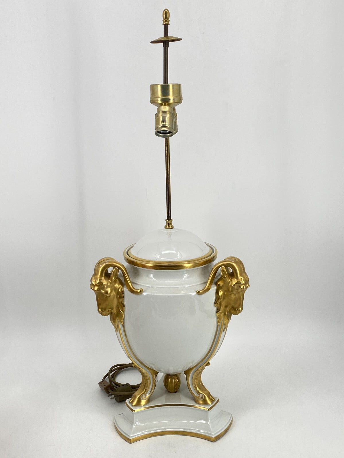 * TISCHLAMPE PORZELLAN LAMPE URNEN VASE WIDDERKOPF ROSENTHAL ANTIK