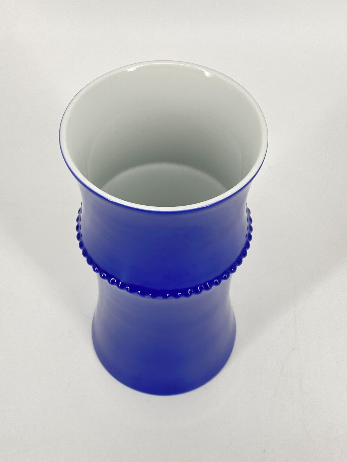 * VASE ALESSI TENDENTSE MICHAEL GRAVES PORZELLAN BLAU 80ER VINTAGE