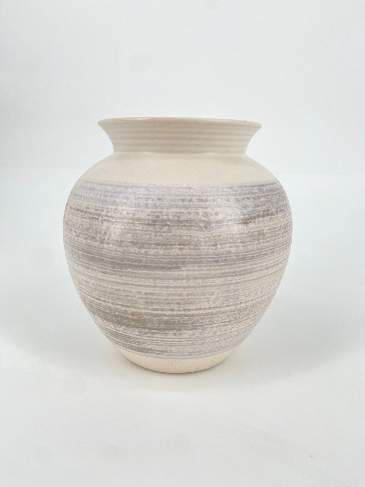 * VASE KERAMIK VEB HALDENSLEBEN 2984A GRAU STUDIOKERAMIK VINTAGE TON RETRO