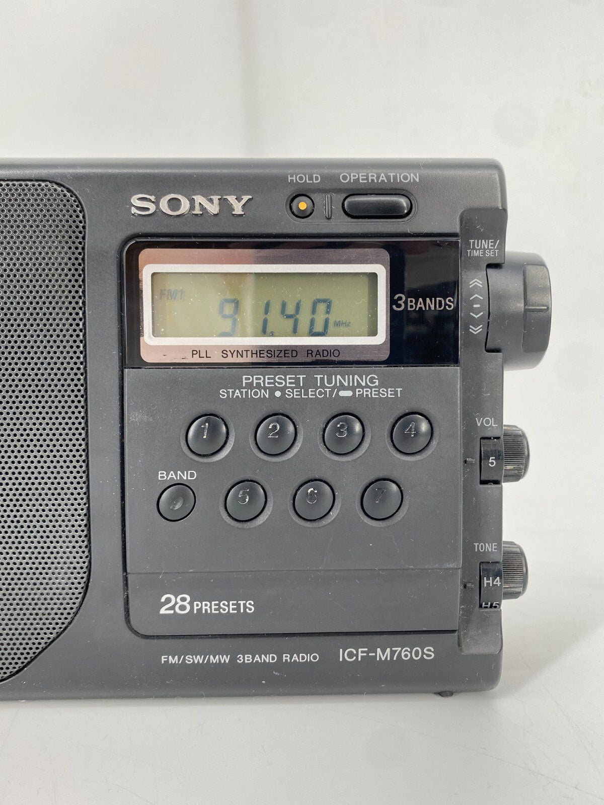 * RADIO SONY ICF-M760S 3 BAND UKW 90ER 1993 VINTAGE WECKER