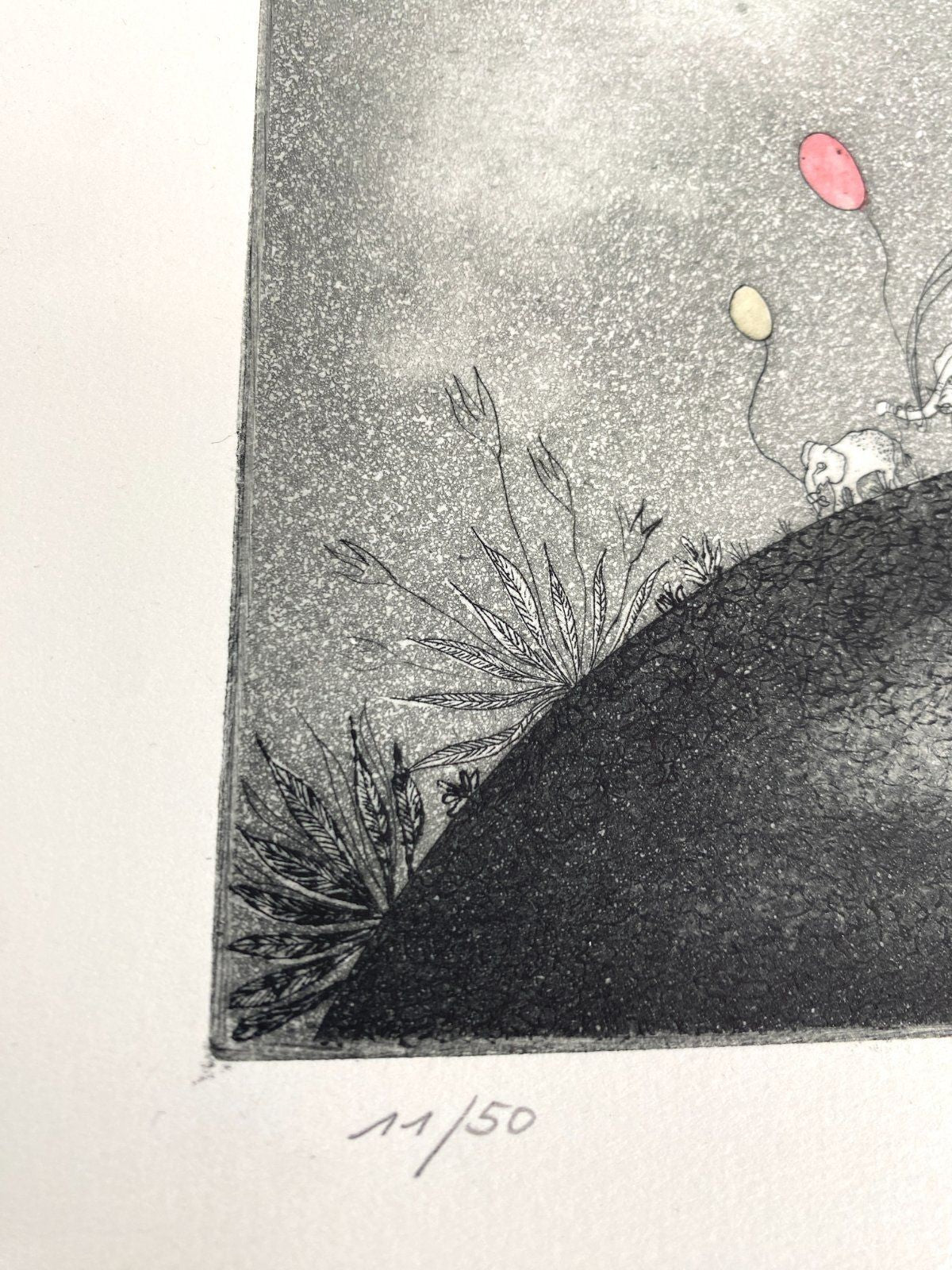 *RADIERUNG ROSEMARIE WEHNERT EDITION GRAFIK KUNST ART SIGNIERT 80