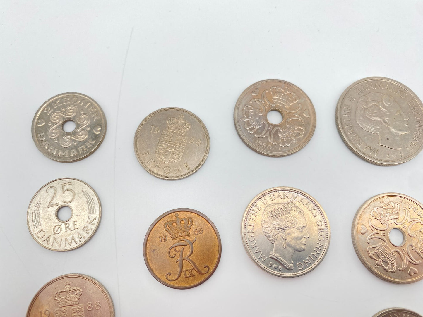 KONVOLUT 98 ALTE DÄNISCHE KRONEN ORE 5 KRONER 20 KRONER 50ER 70ER SAMMLERSTÜCKE
