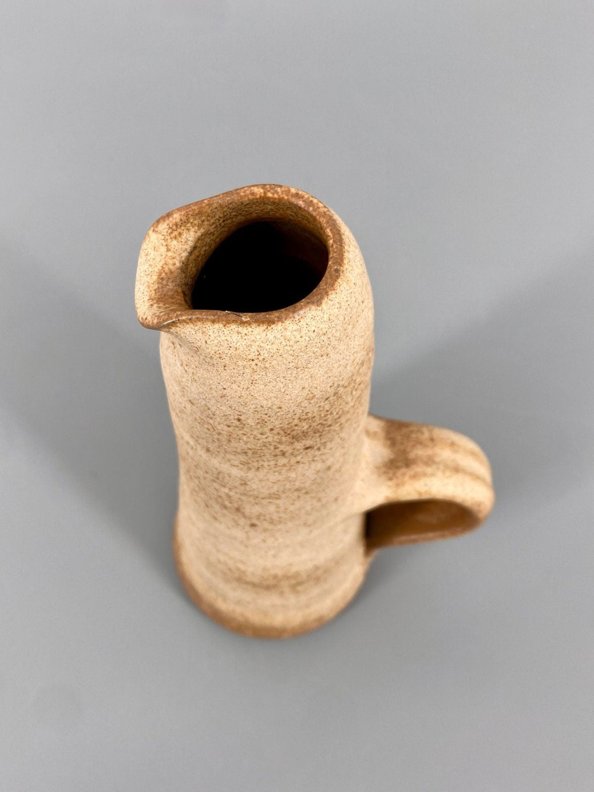 * VASE KRUG STEINZEUG STUDIO KERAMIK BRAUN RUSTIKAL VINTAGE