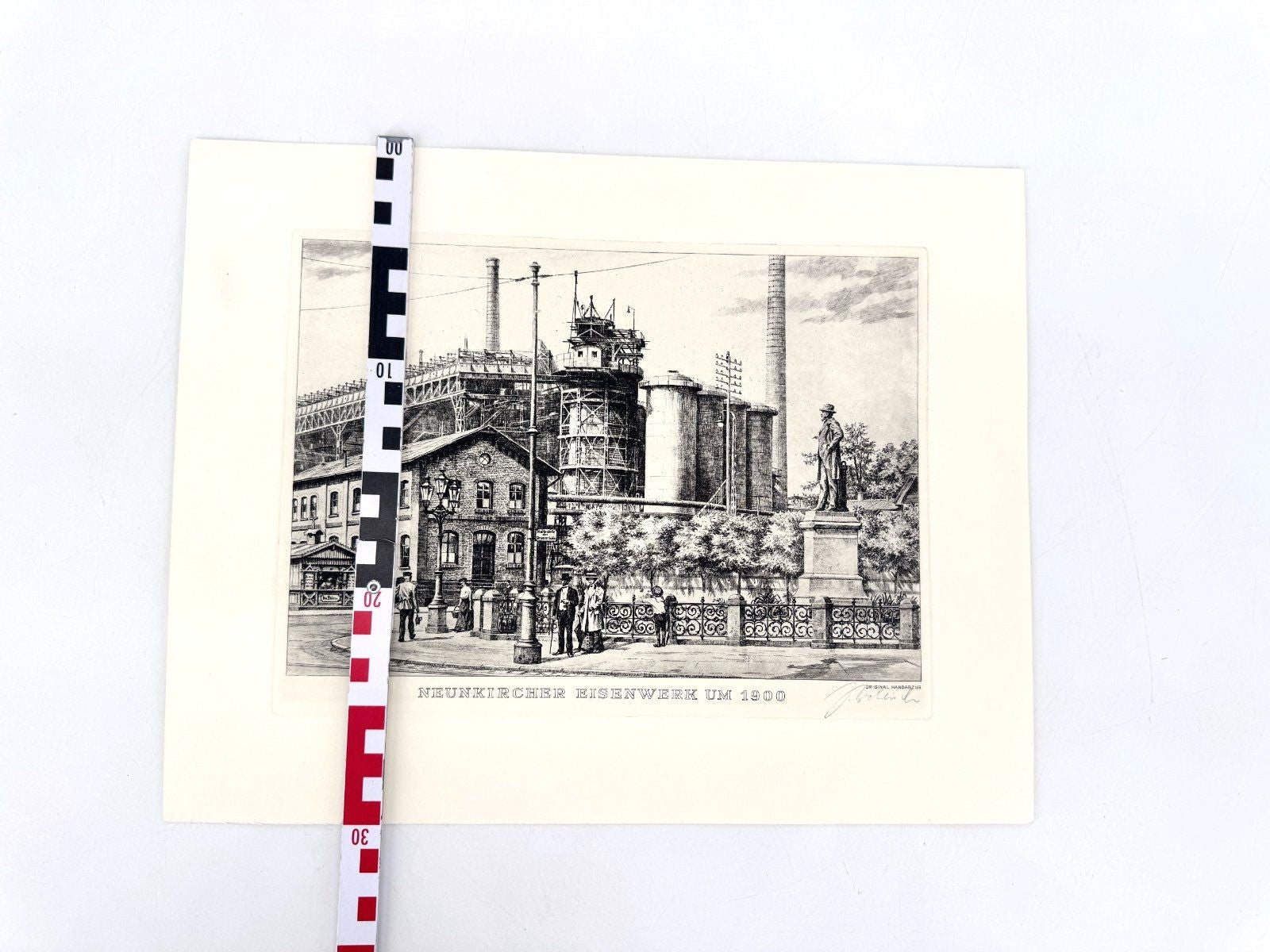 *GRAFIK DRUCKGRAFIK NEUNKIRCHER EISENWERK 1900 SAARLAND WEHLISCH