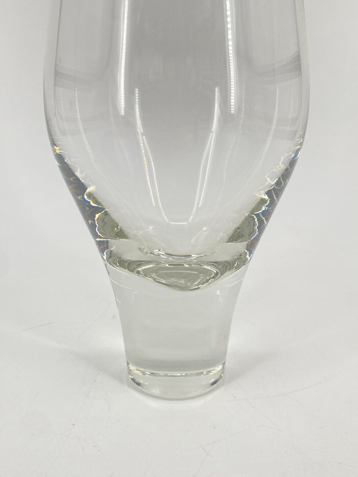 * ROSENTHAL LOTUS GLAS VASE OHNE DEKOR FARBLOS 20,5CM