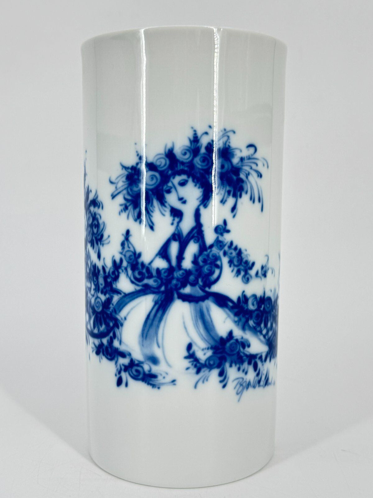 * ROSENTHAL VASE BJÖRN WIINBLAD STUDIO LINIE BLAU VINTAGE