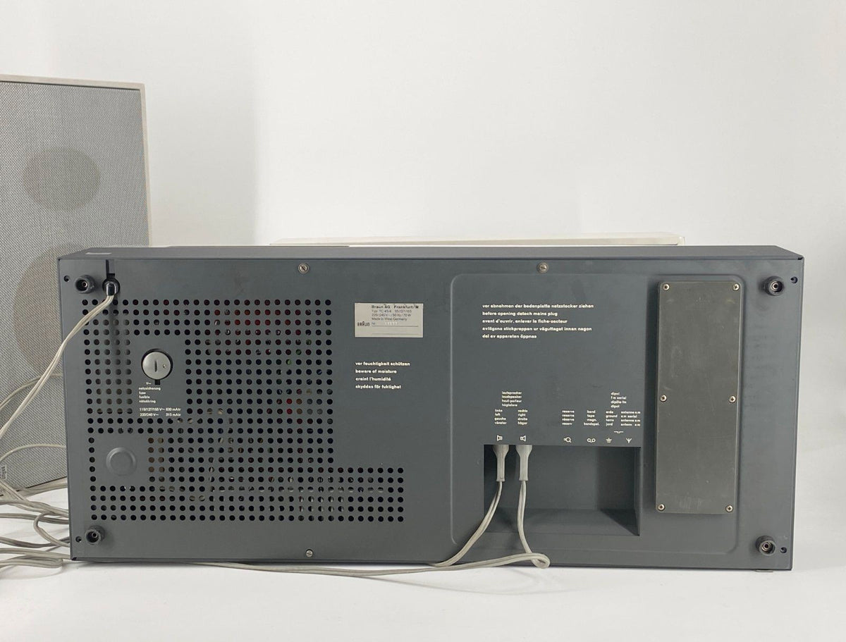 * BRAUN AUDIO 250 TC45/4 +BOXEN RAMS DESIGN PLATTENSPIELER SW