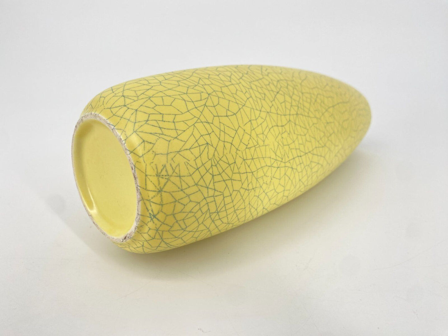 * VASE KERAMIK GELB VINTAGE MID CENTURY VINTAGE 60ER 70ER