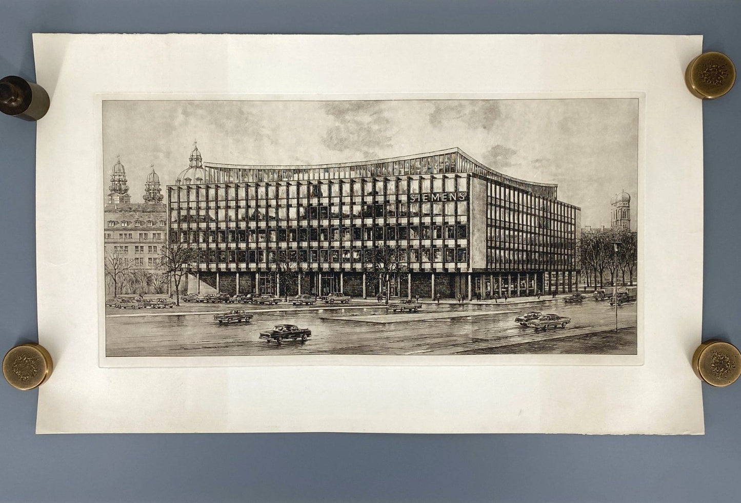 *GRAFIK HEINZ WEHLISCH MÜNCHEN VERWALTUNGSGEBÄUDE SIEMENS MÜNCHEN