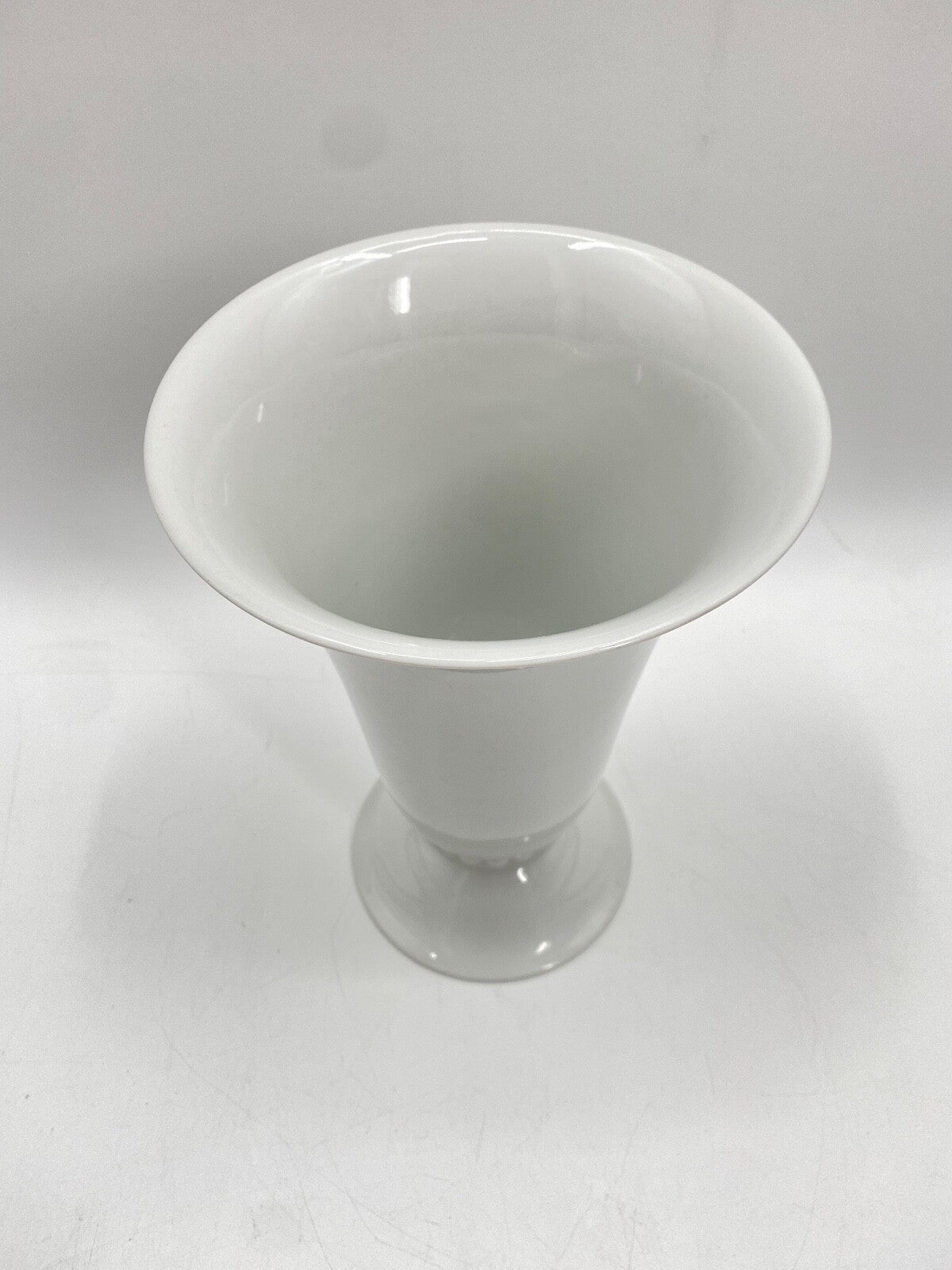 * VASE HUTSCHENREUTHER ÄLTESTE PORZELLAN FABRIK HOHENBERG WEIß VINTAGE