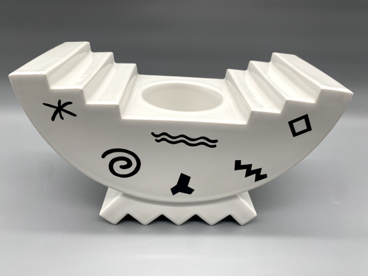 VASE POSTMODERN VIENNA COLLECTION WARLAMIS MEMPHIS PORZELLAN 80er SAMMLER