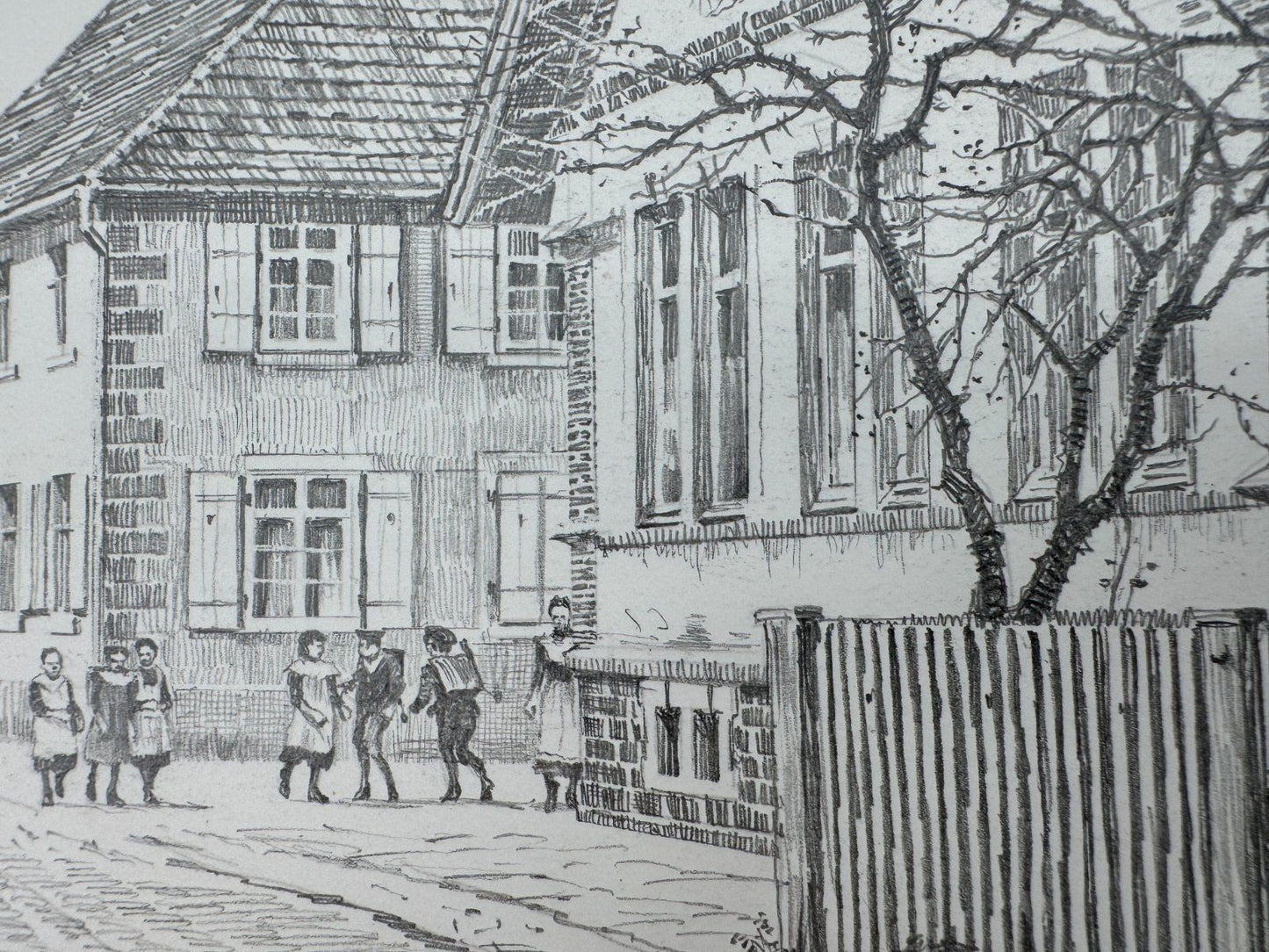 * HEINZ WEHLISCH ZEICHNUNG GREFFERN UM 1905 SIGNIERT