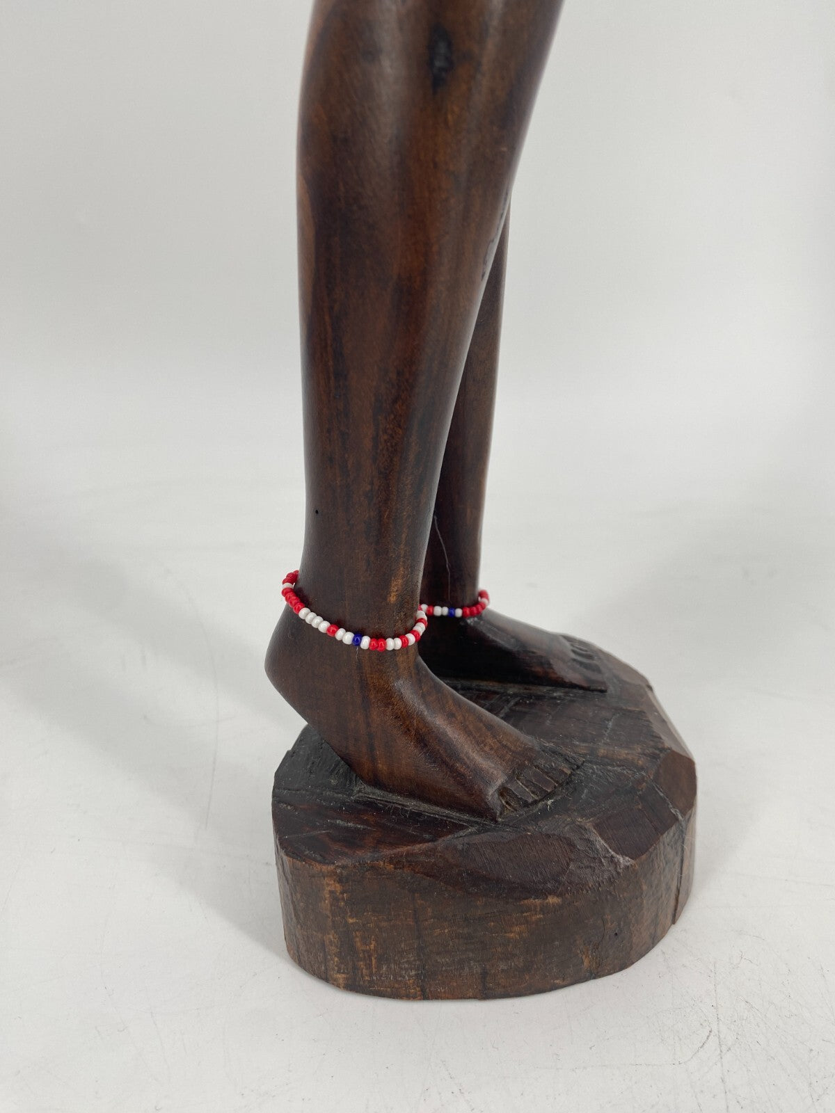 * 2 STK HOLZ FIGUREN MASSAI KENIA AFRIKA MANN FRAU STATUETTE SKULPTUR VINTAGE