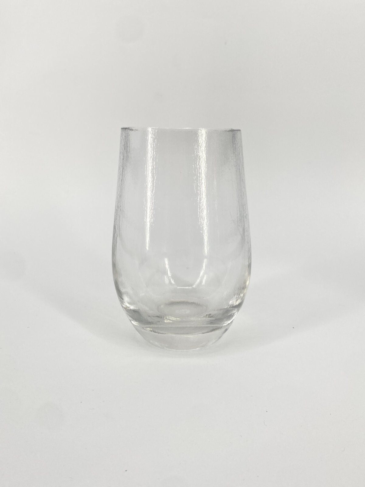 * VASE GLAS EISGLAS SCHWEDEN OVAL 60ER 70ER DESIGN MID CENTURY