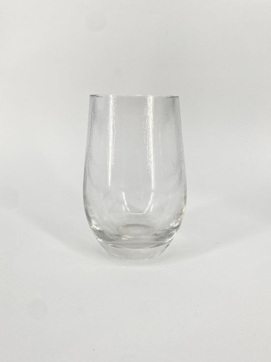 * VASE GLAS EISGLAS SCHWEDEN OVAL 60ER 70ER DESIGN MID CENTURY