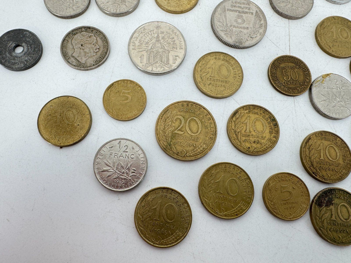 KONVOLUT MÜNZEN FRANKREICH 1901 BIS 1990 CENTIMES FRANC LOT 1