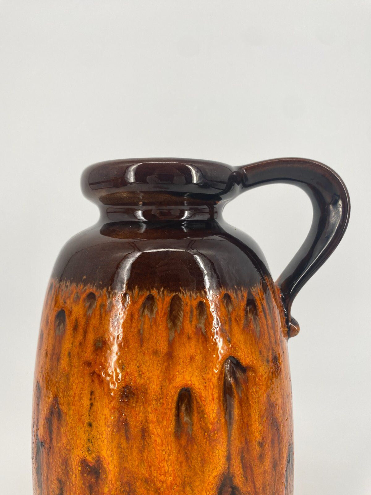 * SCHEURICH STUDIOKERAMIK FAT LAVA VASE 487-27 W.-GERMANY 70ER