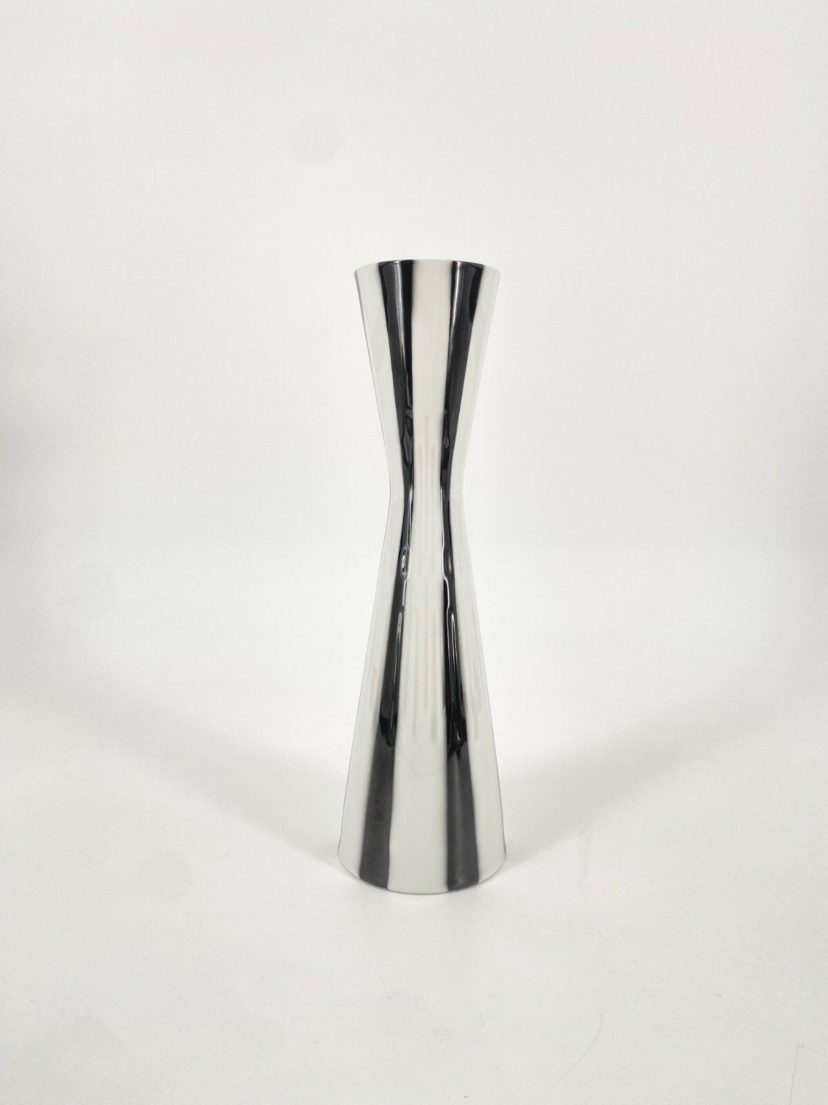 * VASE ZEH SCHERZER PORZELLAN MID CENTURY SCHWARZ WEIß 50ER 60ER