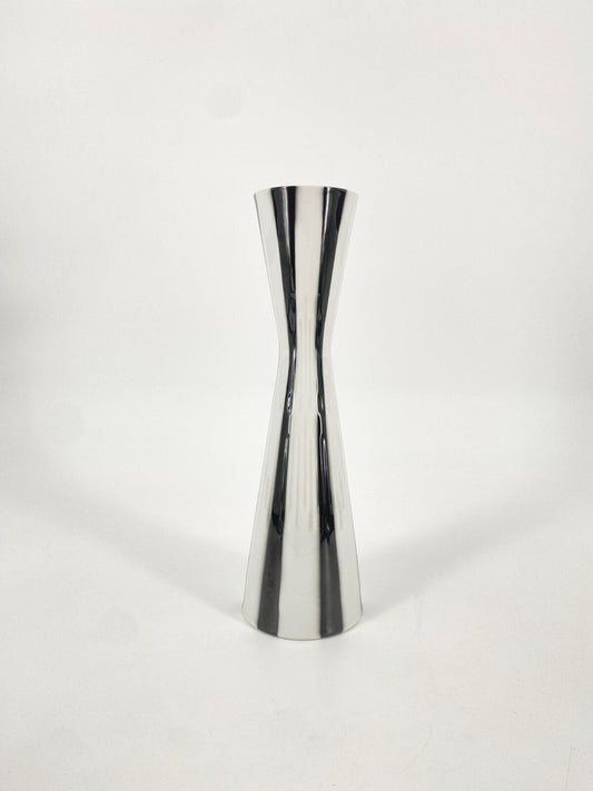* VASE ZEH SCHERZER PORZELLAN MID CENTURY SCHWARZ WEIß 50ER 60ER