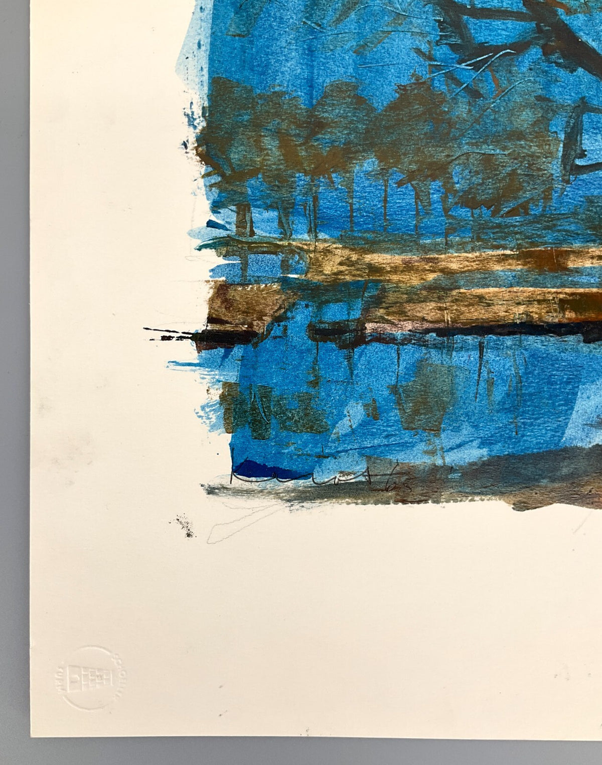 *GEMÄLDE WALTER KALOT HERBST AM MEER SIGNIERT 1965 UNIKAT ORIGINAL GOUACHE ÖL