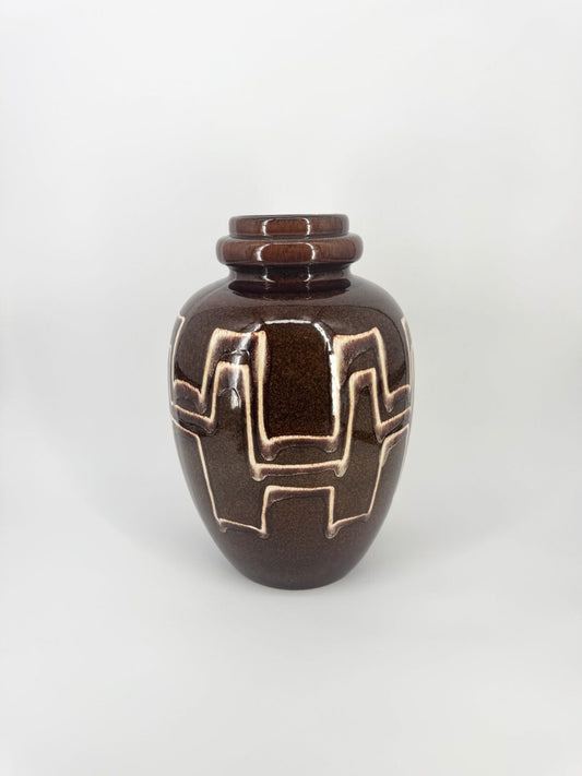 VINTAGE MID CENTURY BODENVASE SCHEURICH 286 51 KERAMIK FAT LAVA