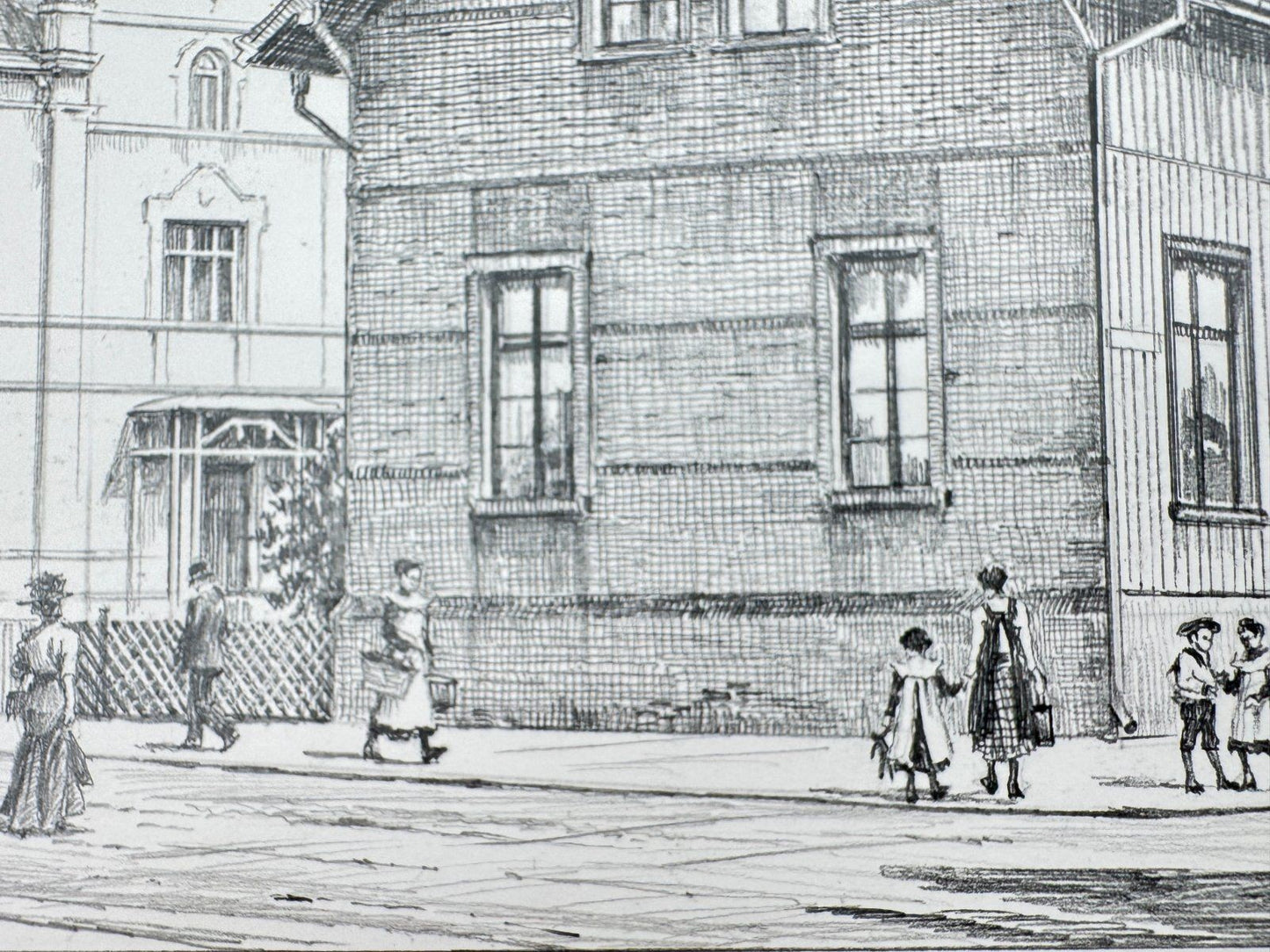 * HEINZ WEHLISCH ZEICHNUNG ROTTHAUSEN GELSENKIRCHEN SIGNIERT