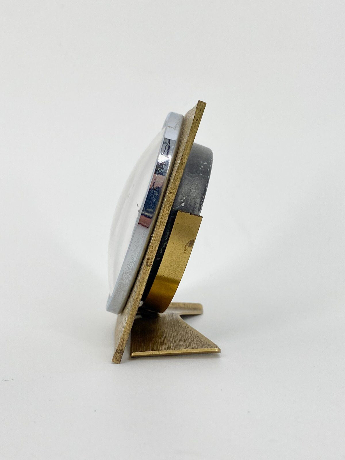 * STEHENDES TISCH THERMOMETER MESSING DEKOR SUNDO VINTAGE
