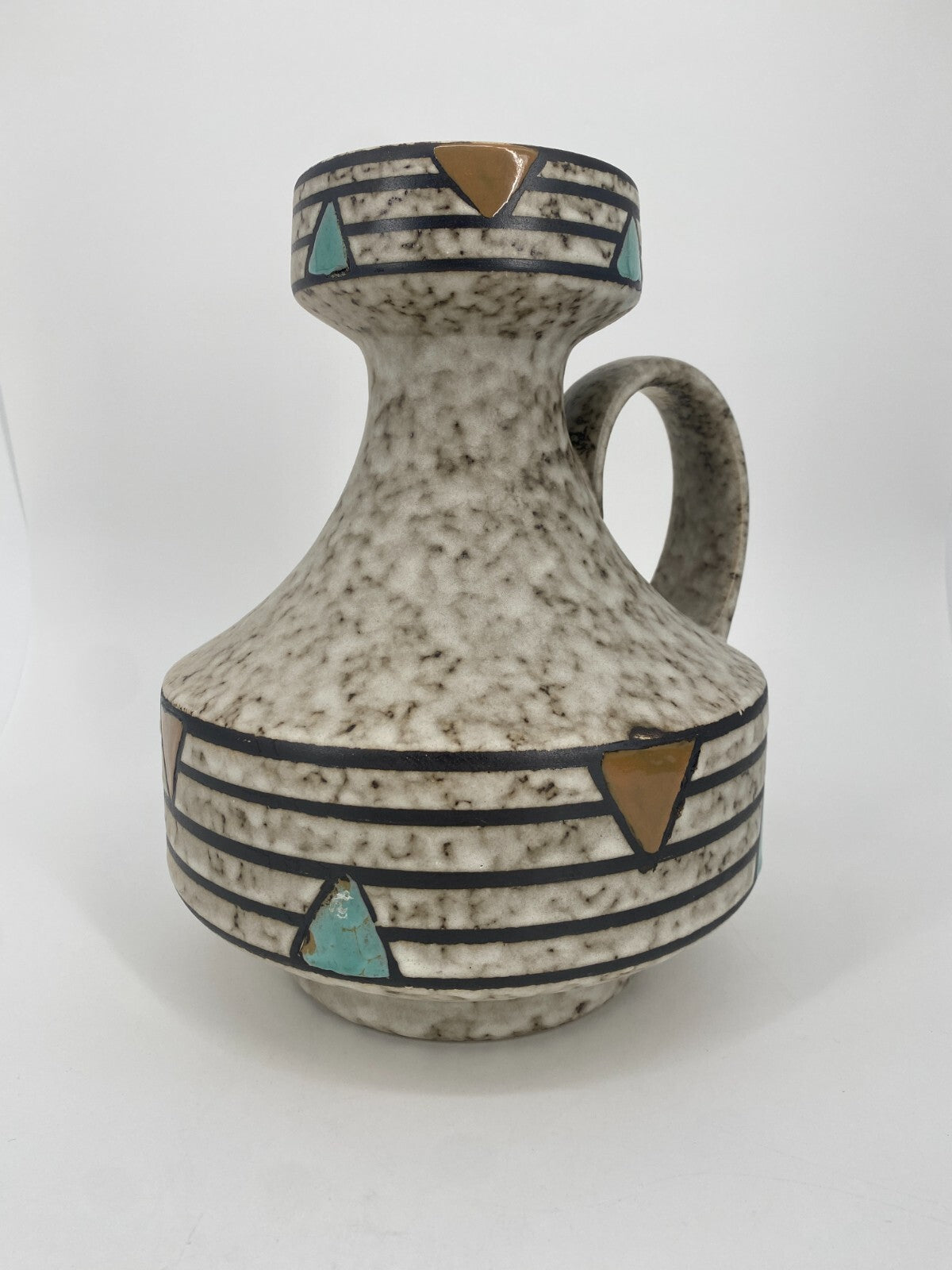 *FAT LAVA JASBA 230 28 VASE BLUMENVASE KRUG KERAMIK 1960ER JAHRE WEST GERMANY