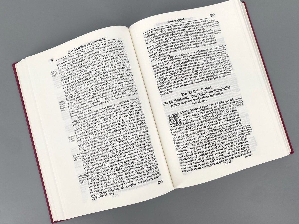 *BUCH DANIEL CRAMER GROßE POMRISCHE KIRCHEN-CHRONICON GEORG OLMS
