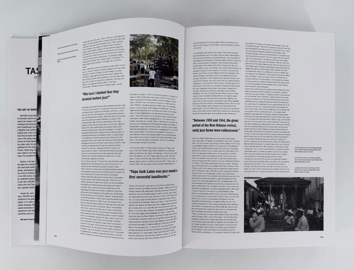 WILLIAM CLAXTON CLAXOGRAPHY JAZZ LIFE TASCHEN BUCH FOTOBUCH