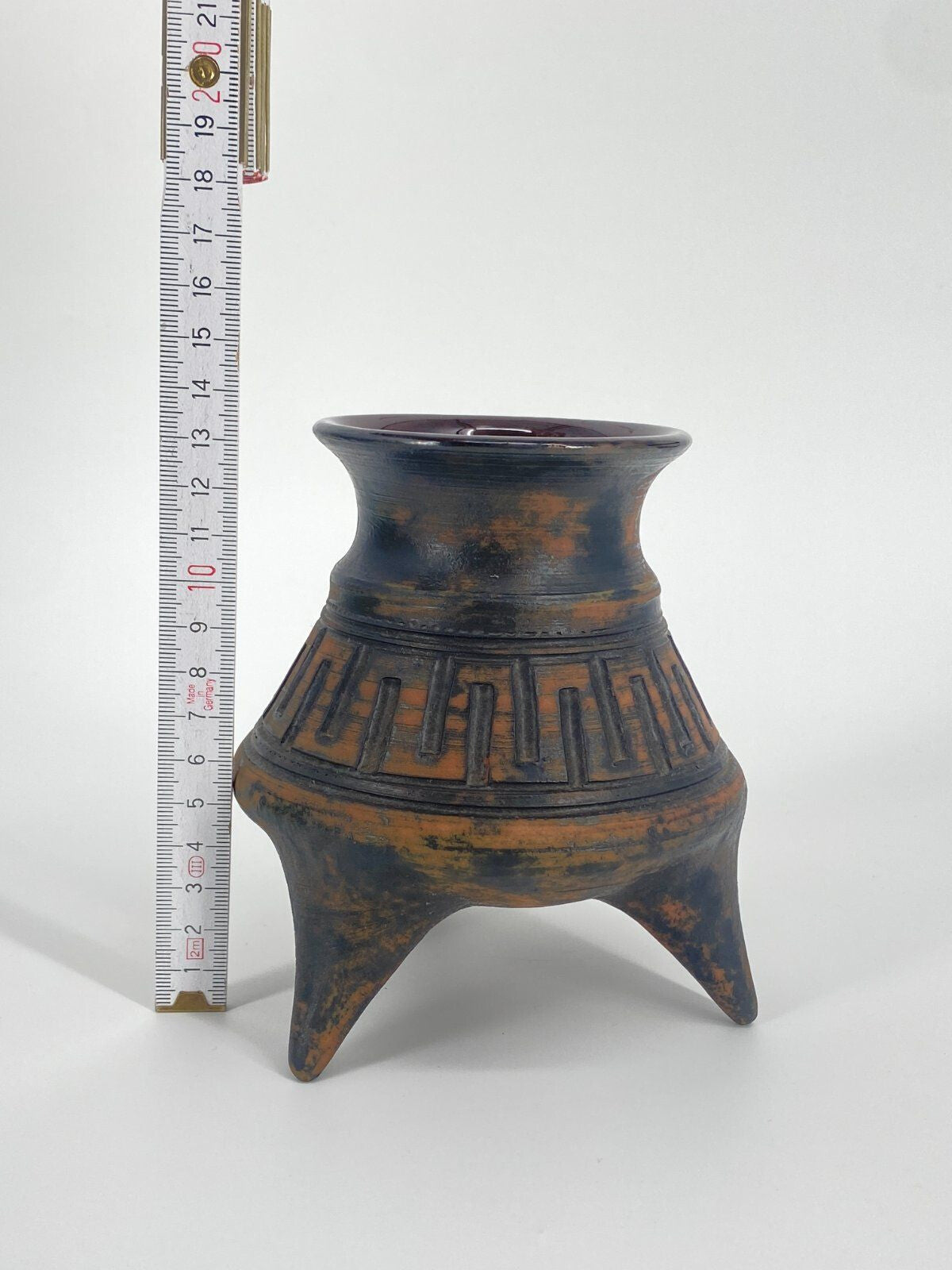 * VISBY STUDIO KERAMIK VASE SWEDISH DESIGN GARDA KRUKMAKERI 80ER VINTAGE