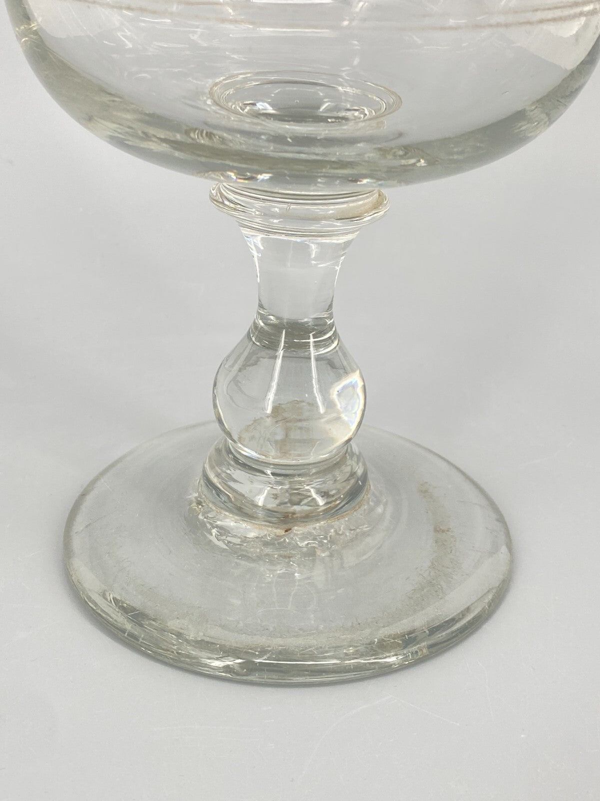 * PRUNKGLAS 23 CM POKAL GROßES GLAS VASE KELCH ANTIK GESCHLIFFEN