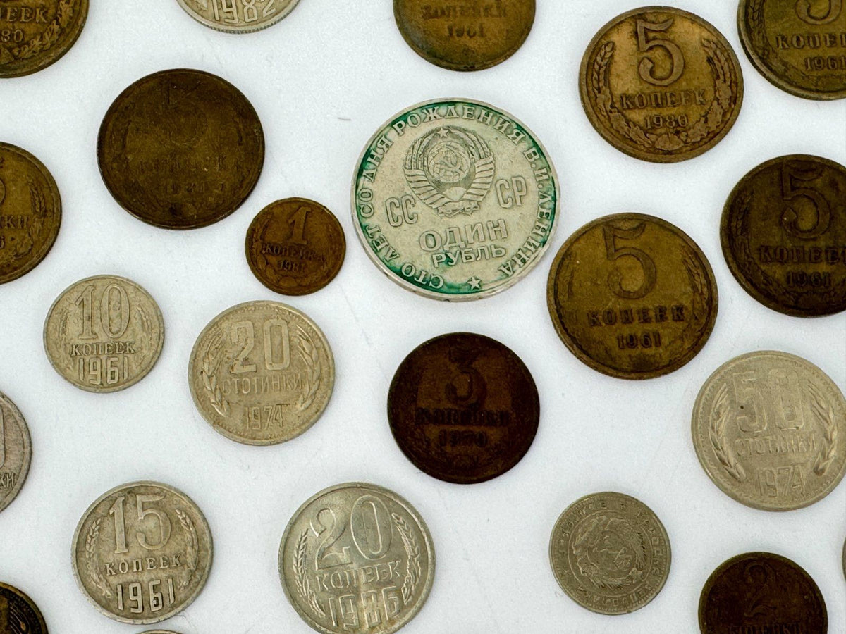 KONVOLUT RUSSLAND CCCP 1904 BIS IN DIE 90er UDSSR KOPEKEN MÜNZEN